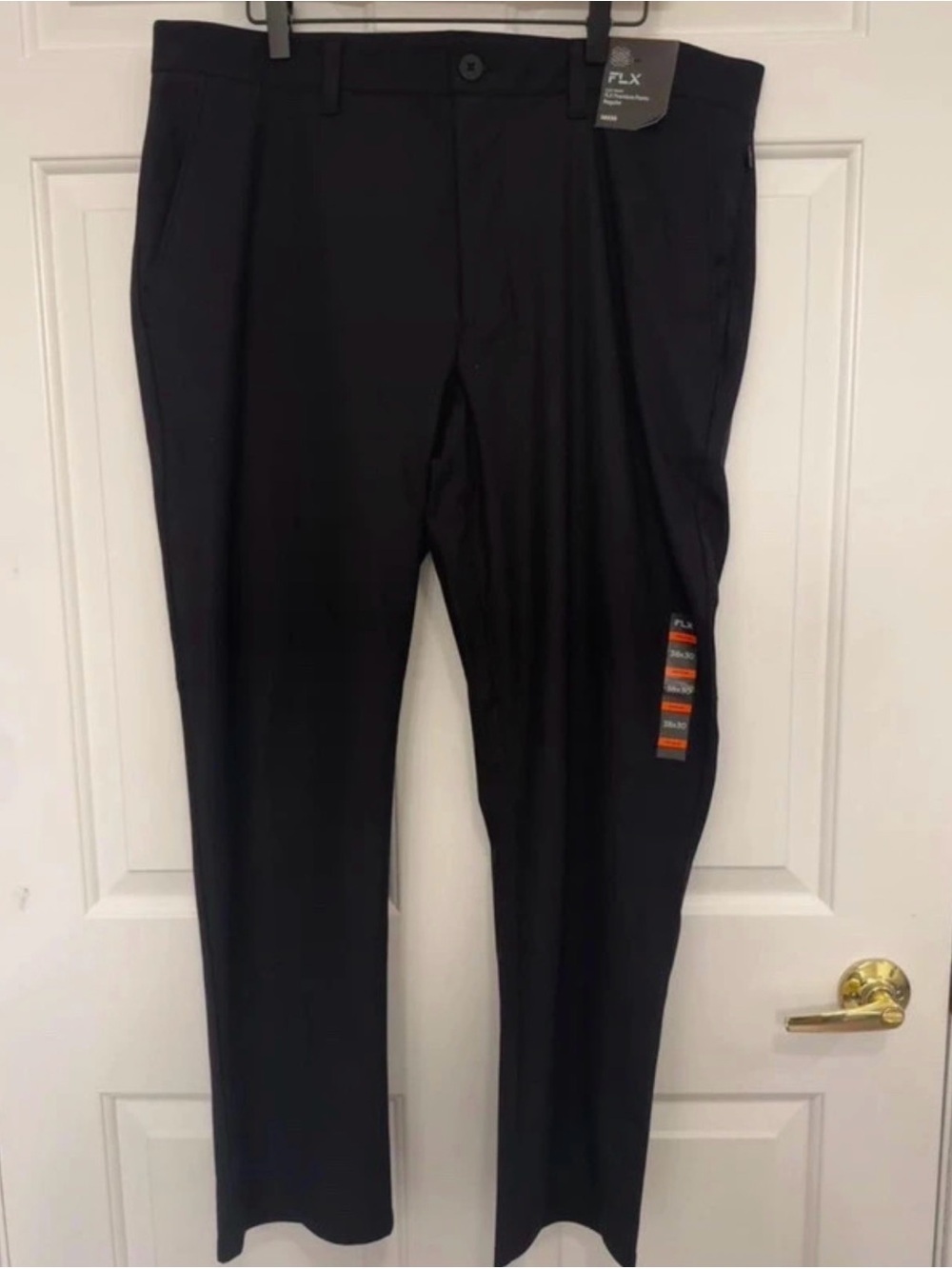 FLX Men's Black Dress Pants - Classic Tailored Fit